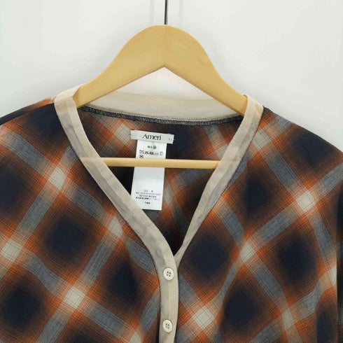 アメリヴィンテージ Ameri VINTAGE 2PIECE OMBRE CHECK TIERED DRESS レディース JPN:M