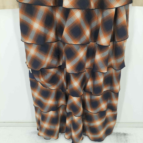 アメリヴィンテージ Ameri VINTAGE 2PIECE OMBRE CHECK TIERED DRESS レディース JPN:M