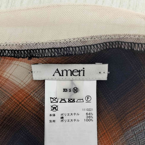 アメリヴィンテージ Ameri VINTAGE 2PIECE OMBRE CHECK TIERED DRESS レディース JPN:M