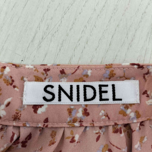 スナイデル snidel プリントプリーツワンピ レディース FREE