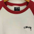 ステューシー Stussy 00S AUTHENTIC バック ラスタカラー サークルロゴ プリント ラグランスリーブ Tシャツ メンズ import:L