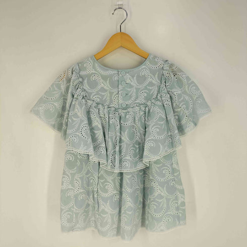 アナイ ANAYI essence of ANAYI レース 刺繍 フリル ラッフルスリーブ ブラウス レディース JPN:38