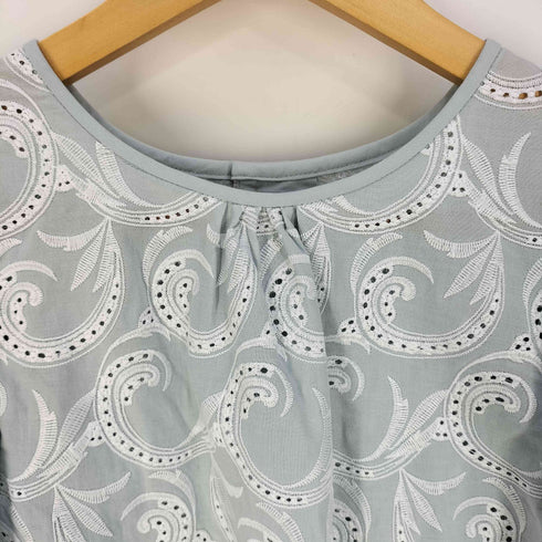 アナイ ANAYI essence of ANAYI レース 刺繍 フリル ラッフルスリーブ ブラウス レディース JPN:38