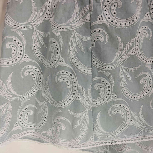アナイ ANAYI essence of ANAYI レース 刺繍 フリル ラッフルスリーブ ブラウス レディース JPN:38