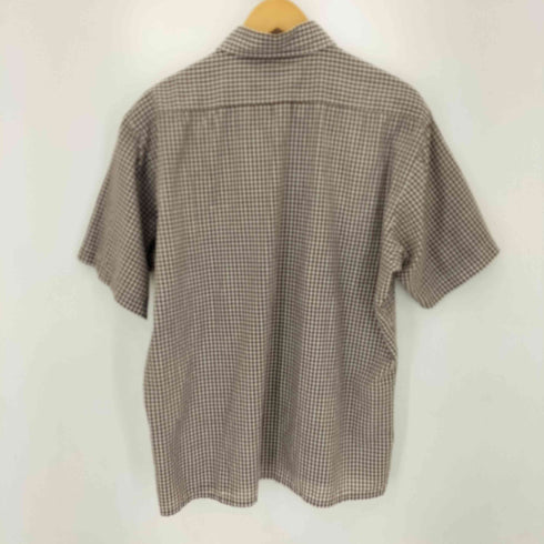 シアーズ Sears 80-90S ポリ コットン チェック S/S シャツ メンズ import:L