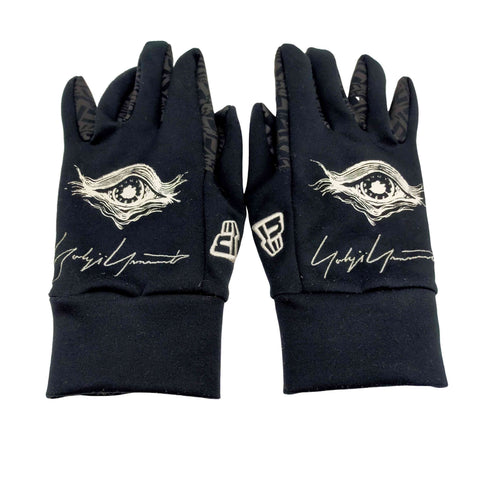 ヨウジヤマモトプールオム Yohji Yamamoto POUR HOMME 21AW FLEECE WARMER GLOVE YY EYE PRINT フリース ウォーマー グローブ レディース JPN:M