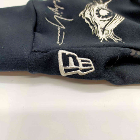 ヨウジヤマモトプールオム Yohji Yamamoto POUR HOMME 21AW FLEECE WARMER GLOVE YY EYE PRINT フリース ウォーマー グローブ レディース JPN:M