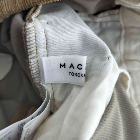 マカフィー MACPHEE ストレッチコーデュロイ イージーストレートパンツ レディース 34