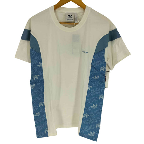 アディダスオリジナルス adidas Originals Logo Printing Splicing Sports Short Sleeve ロゴ プリント S/S Tシャツ メンズ JPN:L