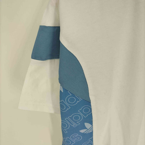アディダスオリジナルス adidas Originals Logo Printing Splicing Sports Short Sleeve ロゴ プリント S/S Tシャツ メンズ JPN:L