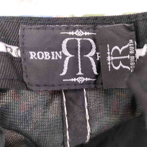 ROBIN RUTH 総柄 スワロフスキー 6パネルキャップ レディース