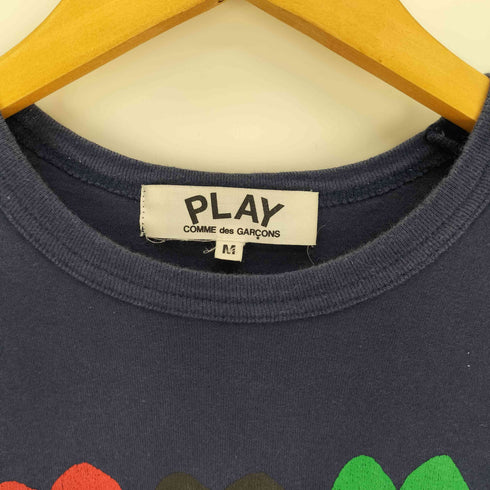 プレイコムデギャルソン PLAY COMME des GARCONS AD2017 17SS ハートプリント コットン S/S クルーネック Tシャツ レディース JPN:M