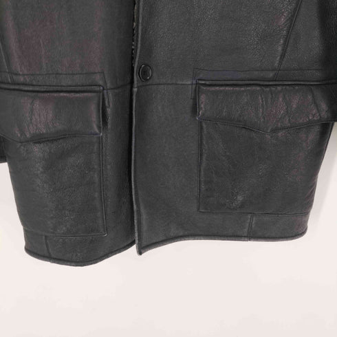 ノーティカ NAUTICA 00s ボアレザーコート メンズ JPN:L