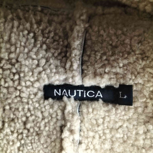 ノーティカ NAUTICA 00s ボアレザーコート メンズ JPN:L