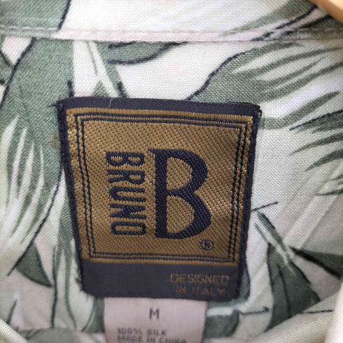 ブルーノ BRUNO シルク100% アロハシャツ メンズ import:M