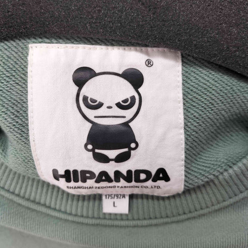 ハイパンダ HIPANDA ラインストーンデザインクルーネックスウェット レディース JPN:L