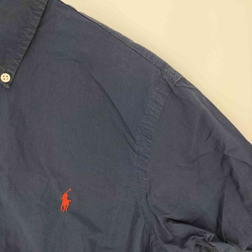 ラルフローレン RALPH LAUREN ポニー刺繍 コットン B.D S/S シャツ レディース import:S