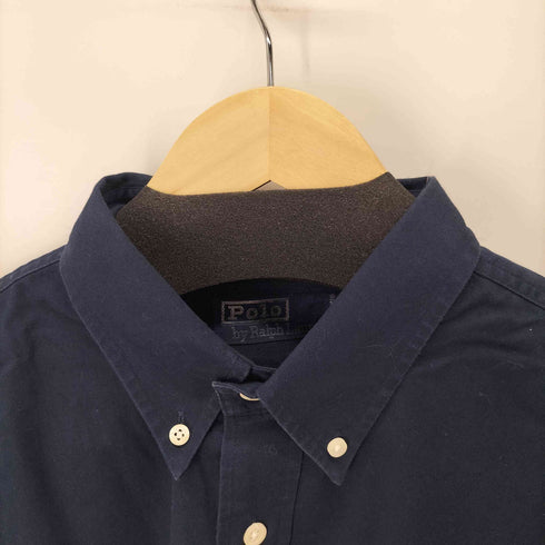 ポロバイラルフローレン Polo by RALPH LAUREN スモールポニー刺繍ボタンダウンL/Sシャツ メンズ import:M