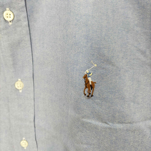ポロバイラルフローレン Polo by RALPH LAUREN スモールポニー刺繍ボタンダウンL/Sシャツ メンズ 42-82