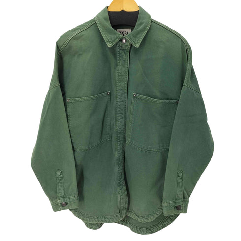 ザラ ZARA オーバーサイズ デニムシャツ レディース import:M