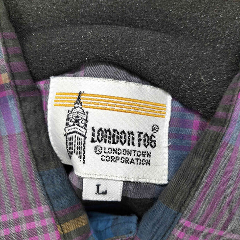 ロンドンフォグ LONDON FOG ワンポケットL/Sチェックシャツ メンズ import:L