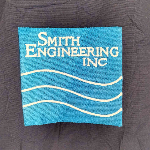 ランズエンド LANDS END 90s- USA製 企業ロゴ刺繍裏地フリースナイロンジャケット メンズ JPN:XL