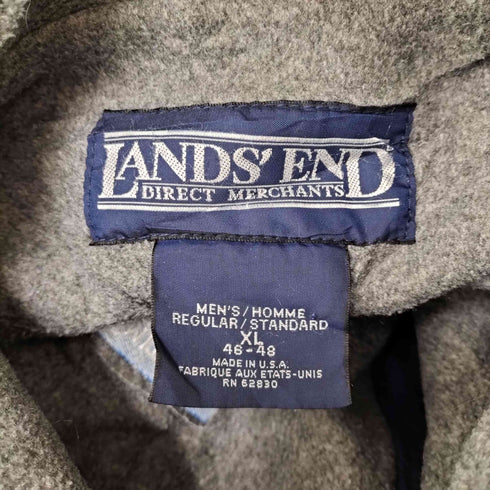 ランズエンド LANDS END 90s- USA製 企業ロゴ刺繍裏地フリースナイロンジャケット メンズ JPN:XL
