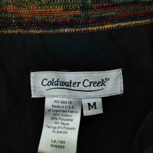 コールドウォータークリーク Coldwater Creek USA製 ゴブランシャツ レディース JPN:M