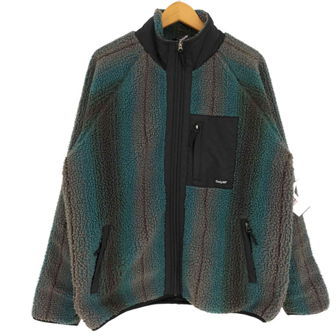 オンリーニューヨーク ONLY NY ラディアント ストライプ ティール マルチ フリース ボア ジャケット メンズ import:M