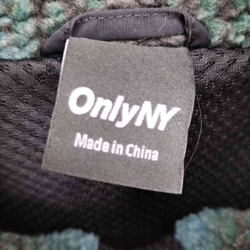 オンリーニューヨーク ONLY NY ラディアント ストライプ ティール マルチ フリース ボア ジャケット メンズ import:M
