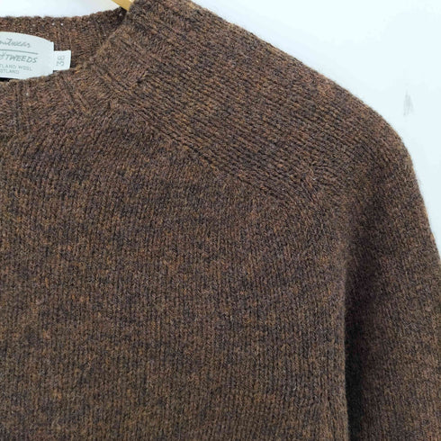 OSSIPEE KNITWEAR スコットランド製 メランジ ウールニット メンズ 38