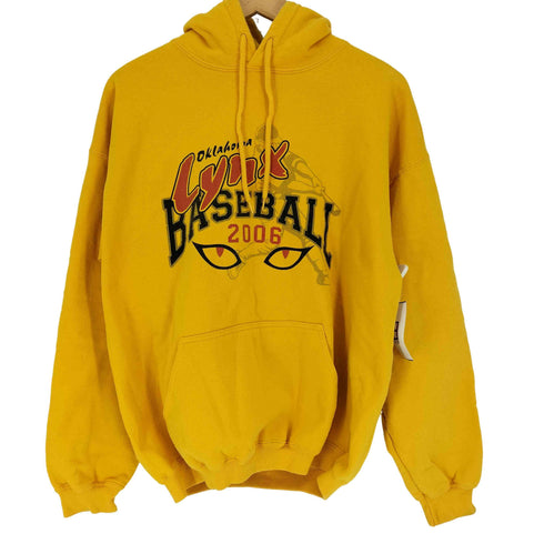 ギルダン GILDAN ULTRA COTTON 2枚タグ Lynx BASEBALL プリント プルオーバー パーカー メンズ import:L