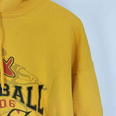 ギルダン GILDAN ULTRA COTTON 2枚タグ Lynx BASEBALL プリント プルオーバー パーカー メンズ import:L
