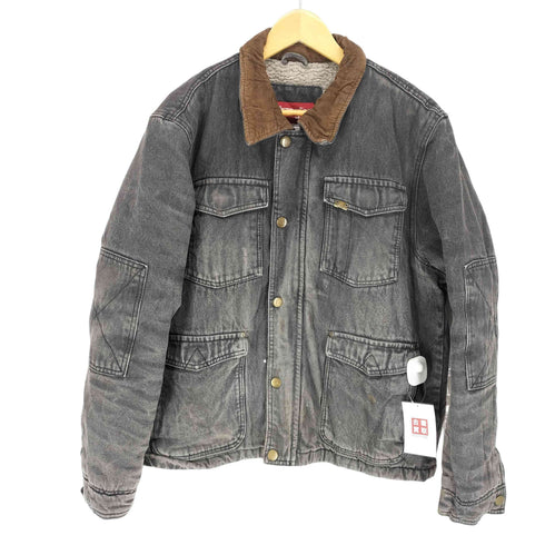 ラングラー Wrangler 裏地ボア襟コーデュロイブラックデニムジャケット メンズ JPN:L