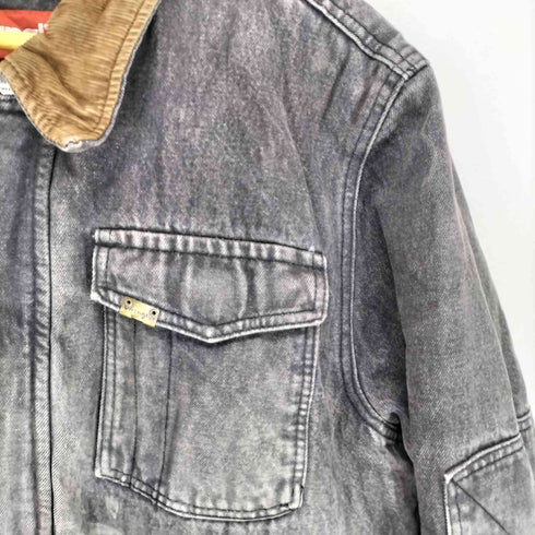 ラングラー Wrangler 裏地ボア襟コーデュロイブラックデニムジャケット メンズ JPN:L