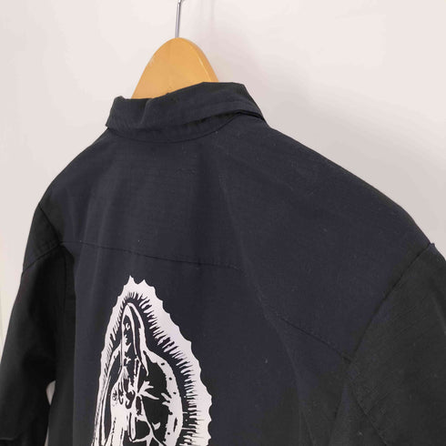 サブサエティ Subciety COTTON WIND RESISTANT RIP-STOP POPLIN OG-107 M-65 型 リップストップ ミリタリー ジャケット バック マリア プリント メンズ JPN:M