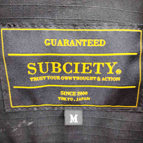 サブサエティ Subciety COTTON WIND RESISTANT RIP-STOP POPLIN OG-107 M-65 型 リップストップ ミリタリー ジャケット バック マリア プリント メンズ JPN:M
