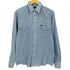 ラングラー Wrangler 80s USA製 茶タグ シャンブレーウエスタンシャツ メンズ import:M