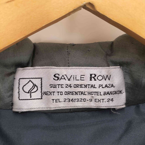 サヴィルロウ SAVILE ROW ノーカラー シンメトリーデザイン ボタンレス ジャケット ガウンジャケット メンズ