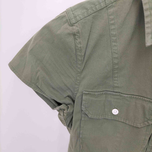 ポロラルフローレン POLO RALPH LAUREN 2ポケット フラップポケット コットン 半袖 シャツ レディース JPN:2
