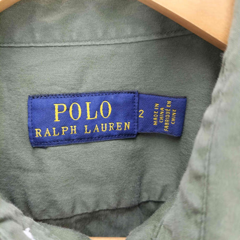 ポロラルフローレン POLO RALPH LAUREN 2ポケット フラップポケット コットン 半袖 シャツ レディース JPN:2