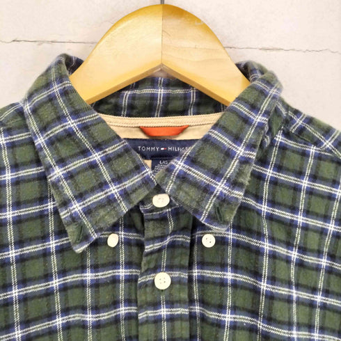 トミーヒルフィガー TOMMY HILFIGER ボタンダウンネルシャツ メンズ JPN:L