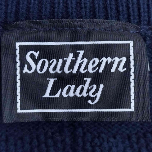 Southern Lady USA製 金ボタン チェック アクリルニットベスト レディース 1X