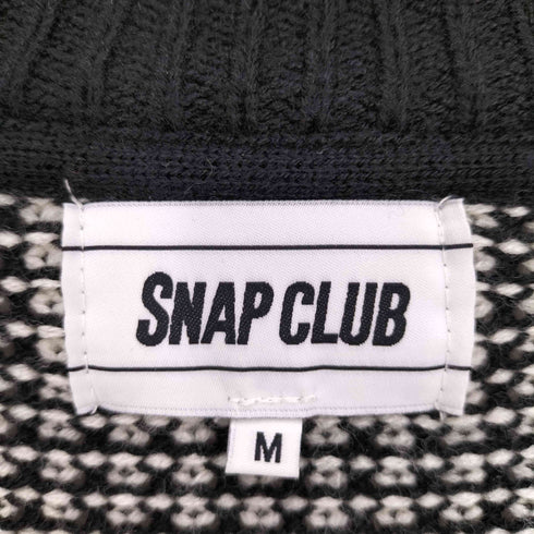 SNAP CLUB ヘビーウェイト ニット ビッグシルエット カラー カーディガン メンズ JPN:M