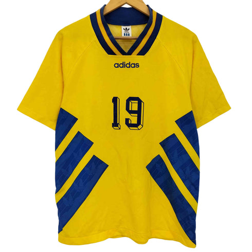 アディダス adidas 90s デサント製 #19 ゲームシャツ メンズ import:L