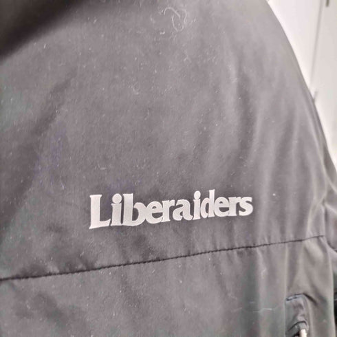 リベレイダース Liberaiders ロゴプリントフーデッドダウンジャケット メンズ LARGE