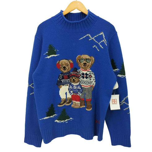 ポロバイラルフローレン Polo by RALPH LAUREN Polo Bear Family Knit ポロ ベア ファミリー セーター ニット メンズ import:L