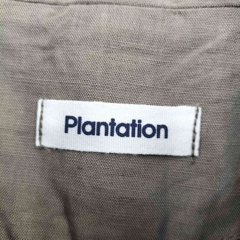 プランテーション Plantation 製品染め コットンリネン ショップコート レディース JPN:M