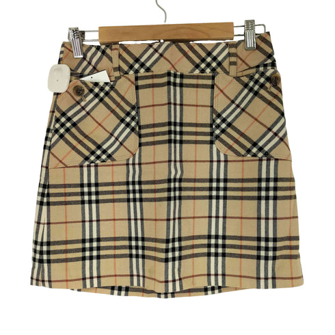 バーバリーブルーレーベル BURBERRY BLUE LABEL ノバチェック スカート レディース 38