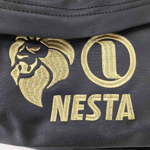 ネスタブランド NESTA BRAND 刺繍ロゴ レザーリュック メンズ